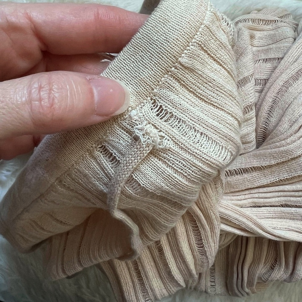Zara Cream Pleated Wrap Maxi Skirt - Picture 3 of 6